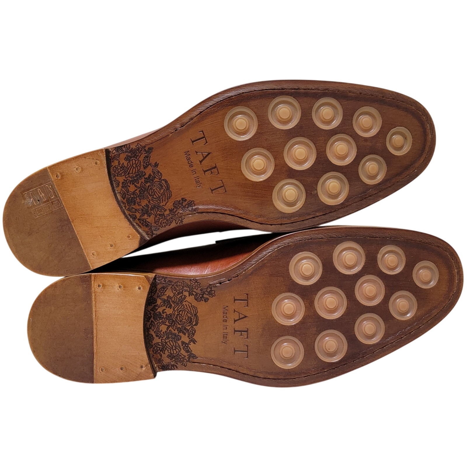 Taft Men Russell Slip On Horse Bit Loafers Size Us 8d Brown Full Grain Leather — image 5 of 6